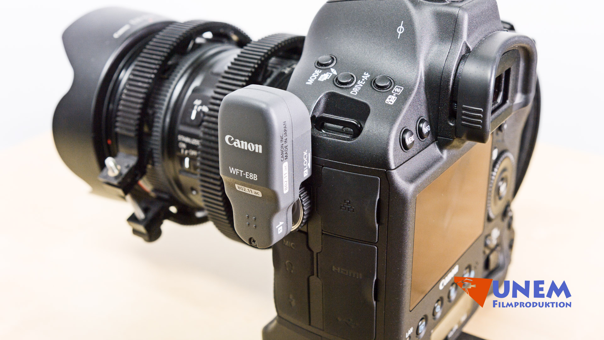 wifi module and connections of the Canon 1D-X Mark II